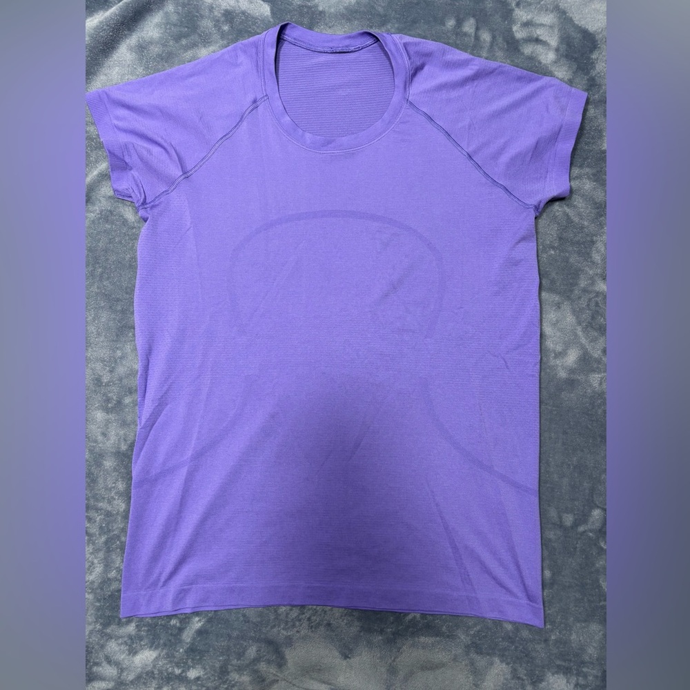 lululemon athletica Vibrant Purple Short Sleeve Tee